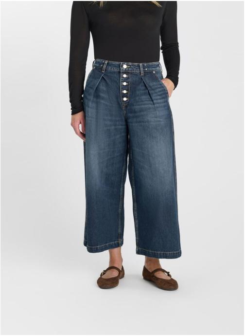 Le temps des cerises Jeans droit Jeans loose Blue femme bleu