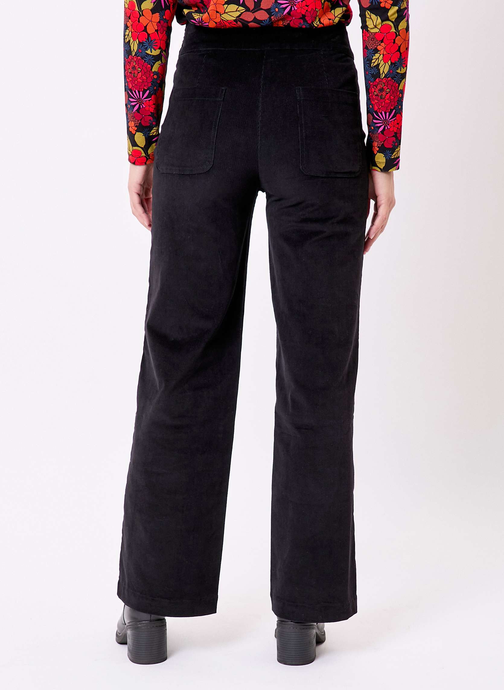 Pantalons droit Pantalon droit large velours côtelé bio OSCAR femme noir Princesse Nomade Pantalons droit Pantalon droit large velours côtelé bio OSCAR femme noir Noir