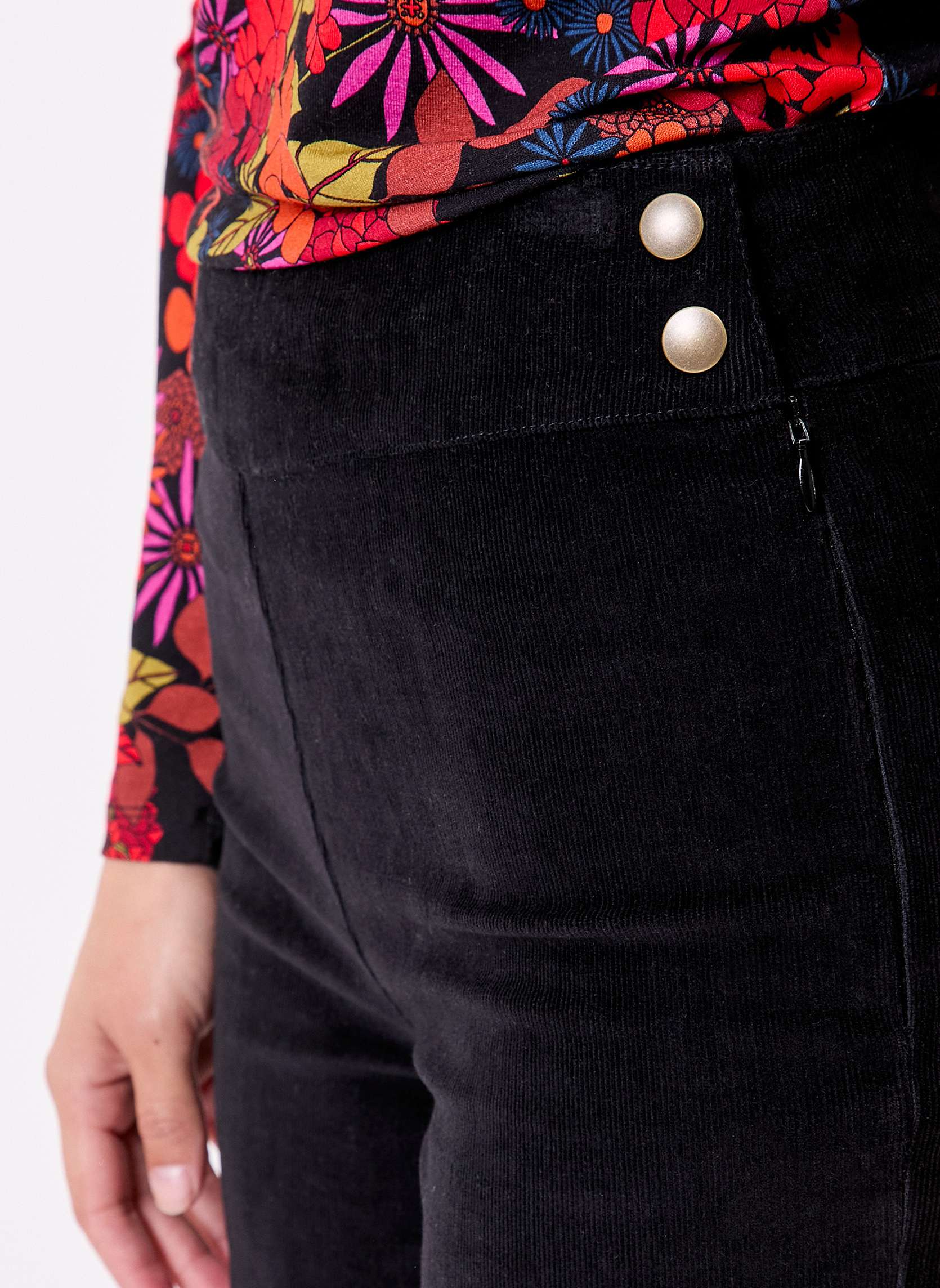Pantalons droit Pantalon droit large velours côtelé bio OSCAR femme noir Princesse Nomade Pantalons droit Pantalon droit large velours côtelé bio OSCAR femme noir Noir