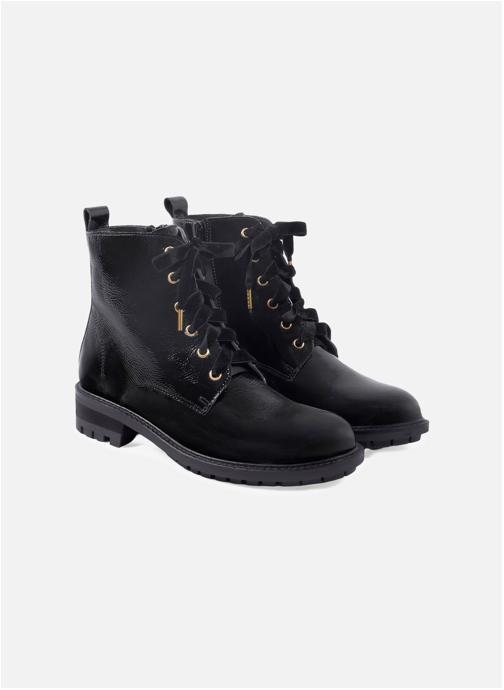 JULES & JENN Bottines basses Bottines plates à lacet femme noir
