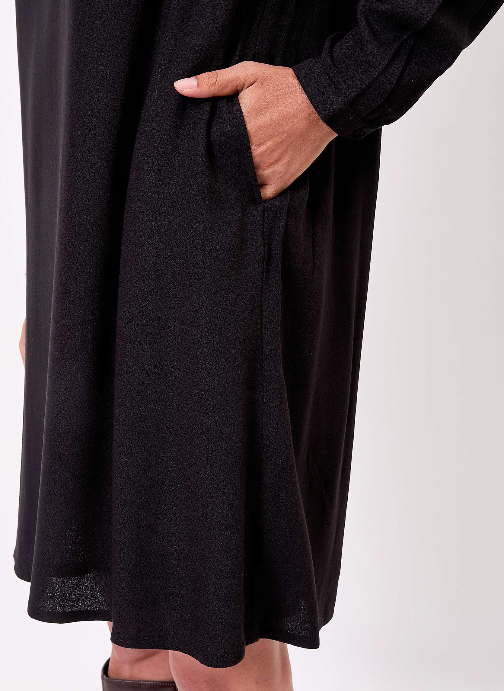 Robes Robe fluide ample doublée GALATEE femme noir Princesse Nomade Robes Robe fluide ample doublée GALATEE femme noir Noir