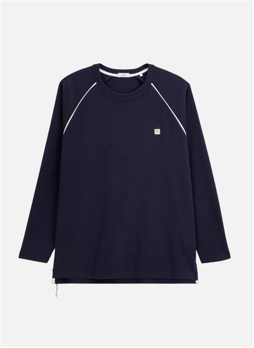 Serge Blanco Tee-shirts Nid d'abeille homme bleu