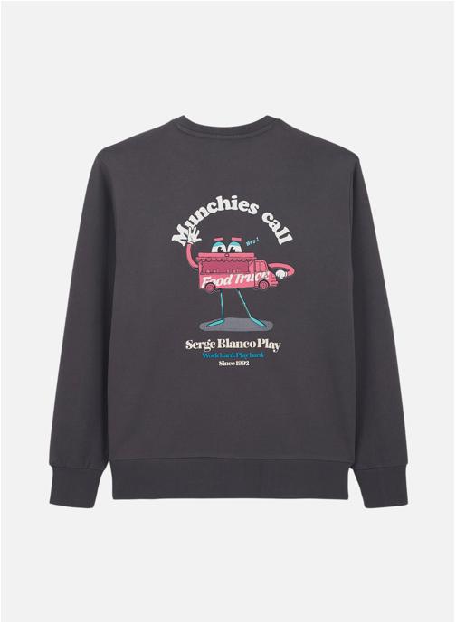 Serge Blanco Sweats à capuche Munchies Call homme gris