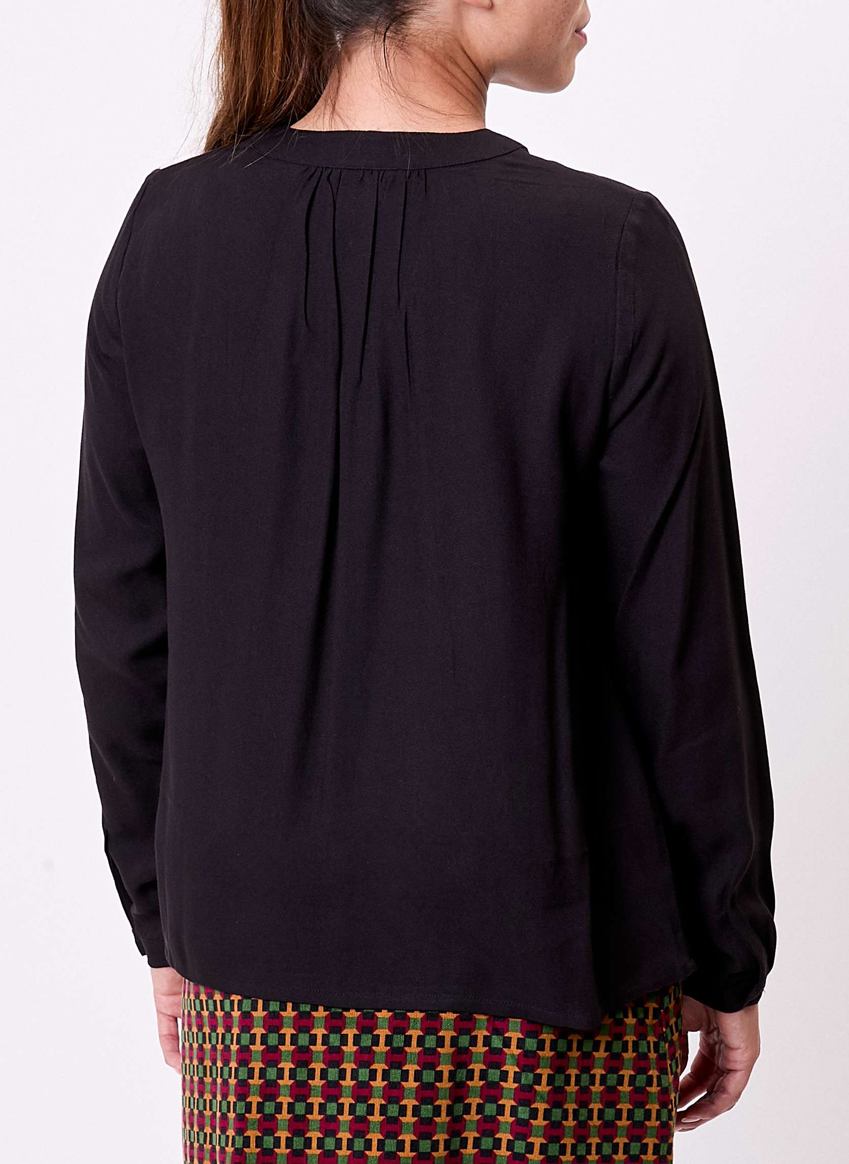 Blouses Blouse fluide col V GARYLY femme noir Princesse Nomade Blouses Blouse fluide col V GARYLY femme noir Noir
