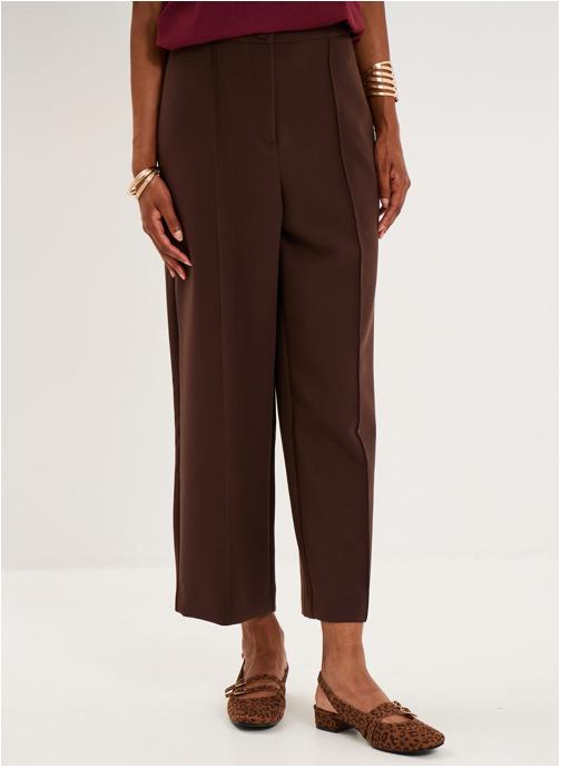 Naf Naf Pantalons droit NAF3_PASCALE femme marron