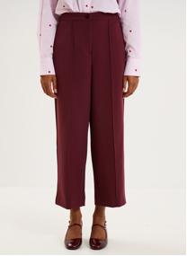 Pantalons droit NAF3_PASCALE femme marron
