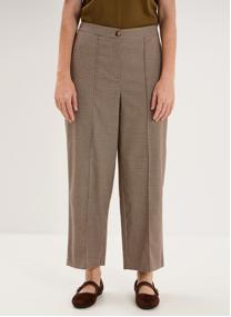 Pantalons droit NAF3_PASCALE femme marron