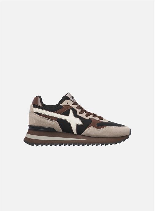 W6YZ Baskets basses Sneakers YAK-W. Marron-Blanc femme marron