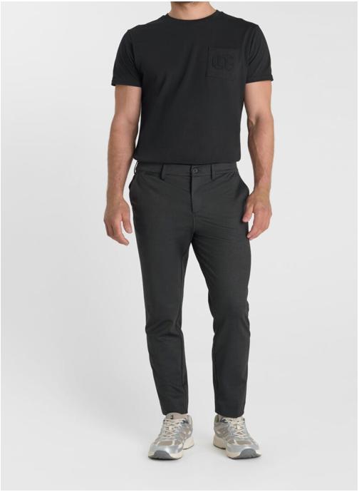 Le temps des cerises Pantalons droits Pantalon de costume ELMO Black homme noir