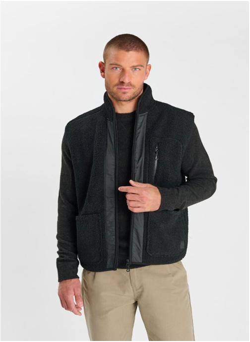 Le temps des cerises Vestes Veste sans manches VELOS Black homme noir