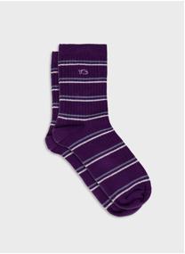 Chaussettes A rayures femme rose