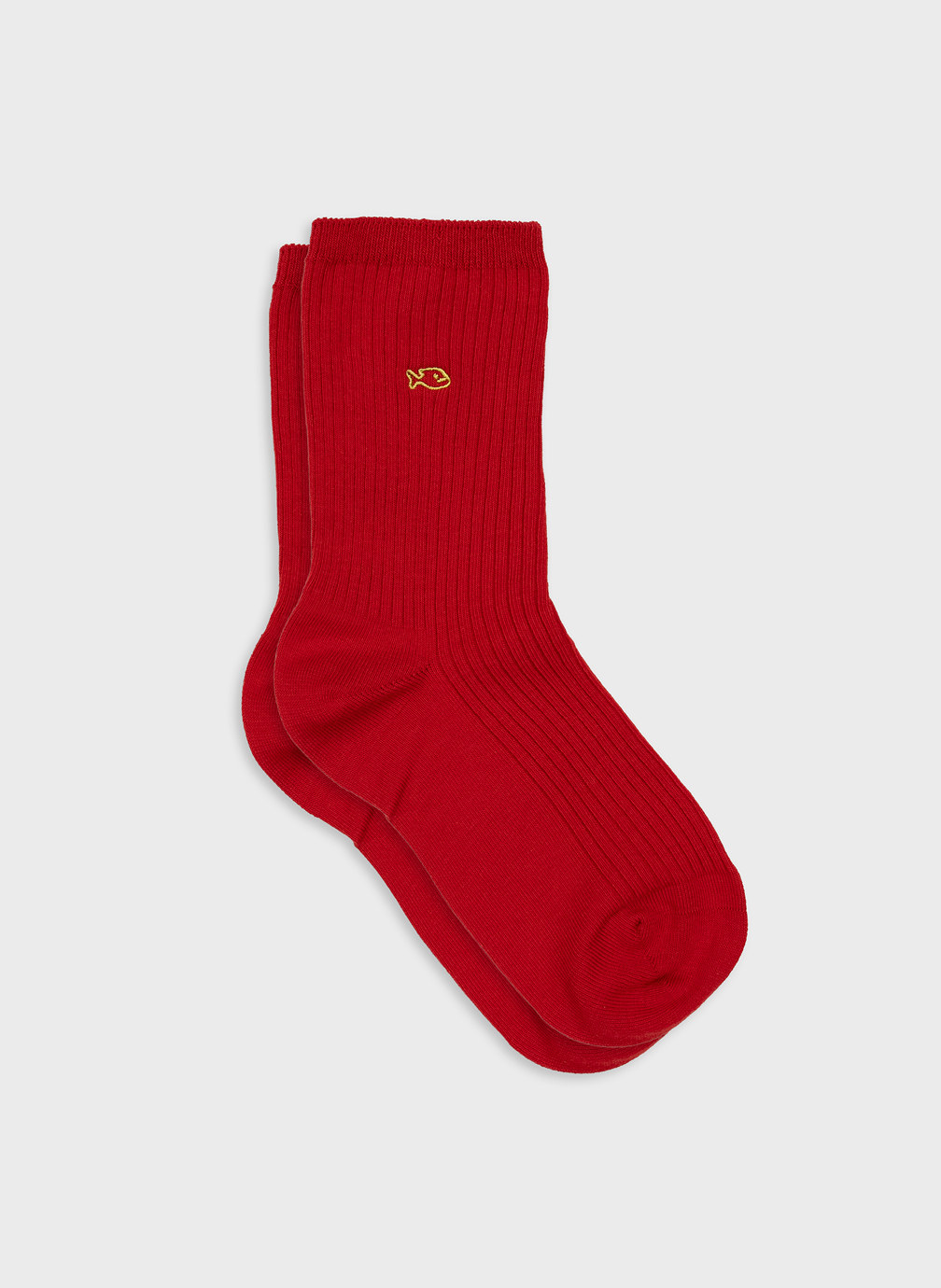 Chaussettes Unies côtelées femme rouge BILLYBELT Chaussettes Unies côtelées femme rouge Rouge