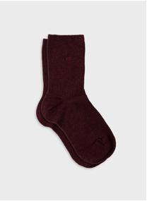 Chaussettes Unies côtelées femme bleu