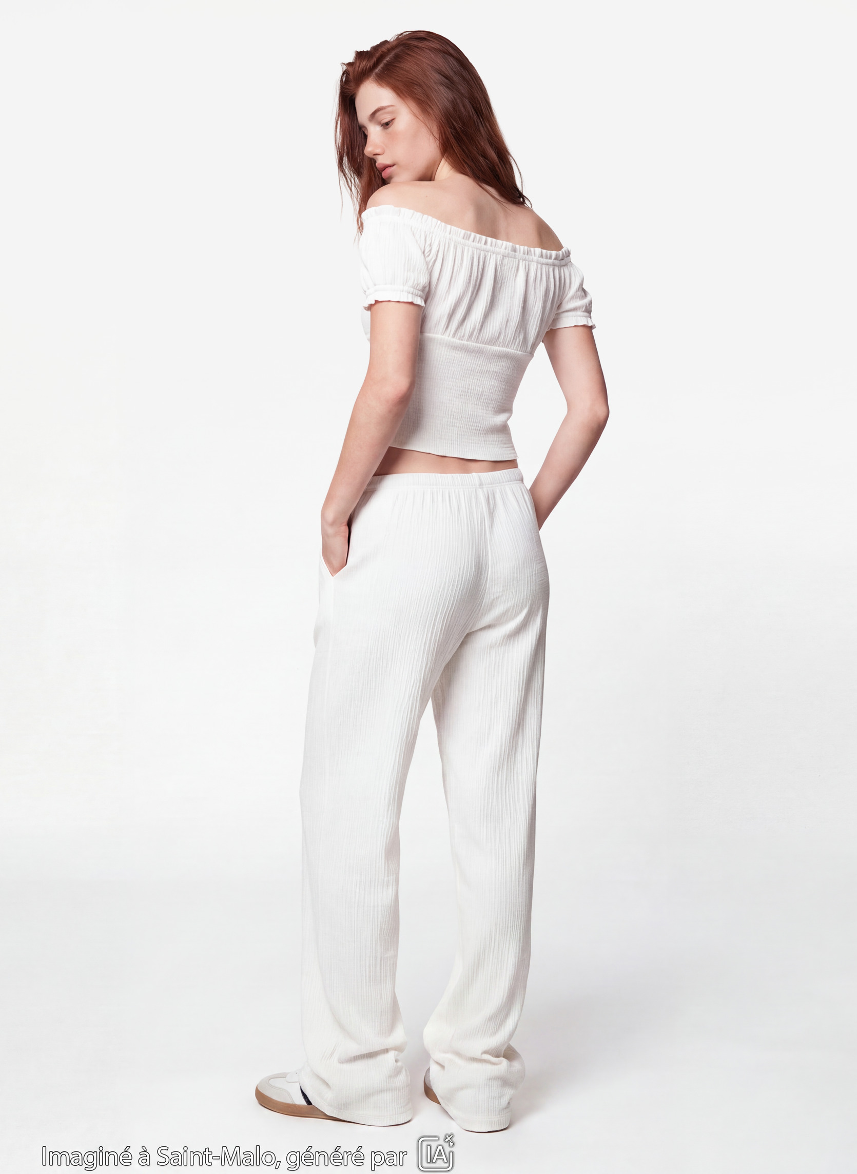Pantalons JPANMAILDI fille beige Jennyfer Pantalons JPANMAILDI fille beige Ecru