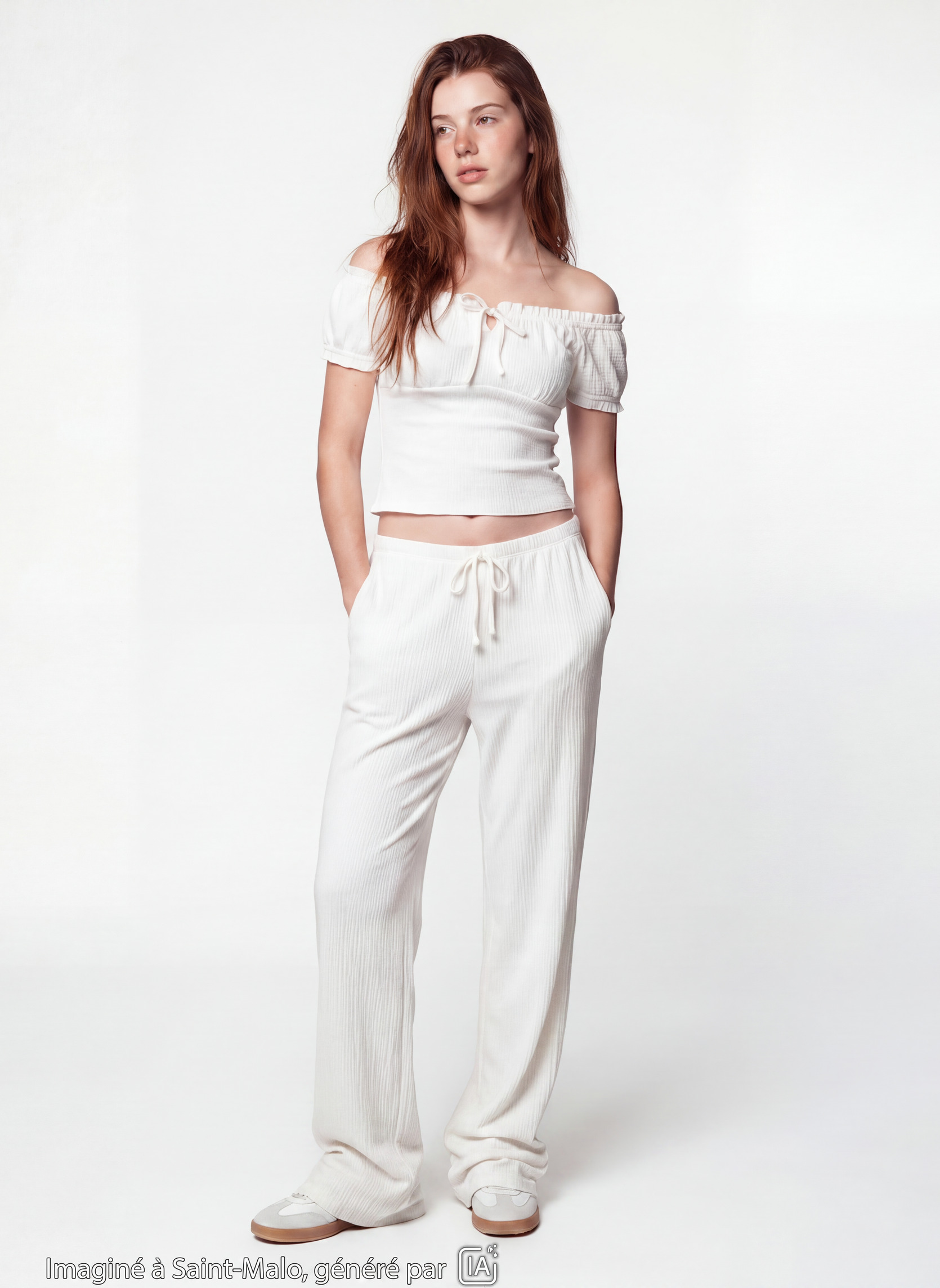 Pantalons JPANMAILDI fille beige Jennyfer Pantalons JPANMAILDI fille beige Ecru