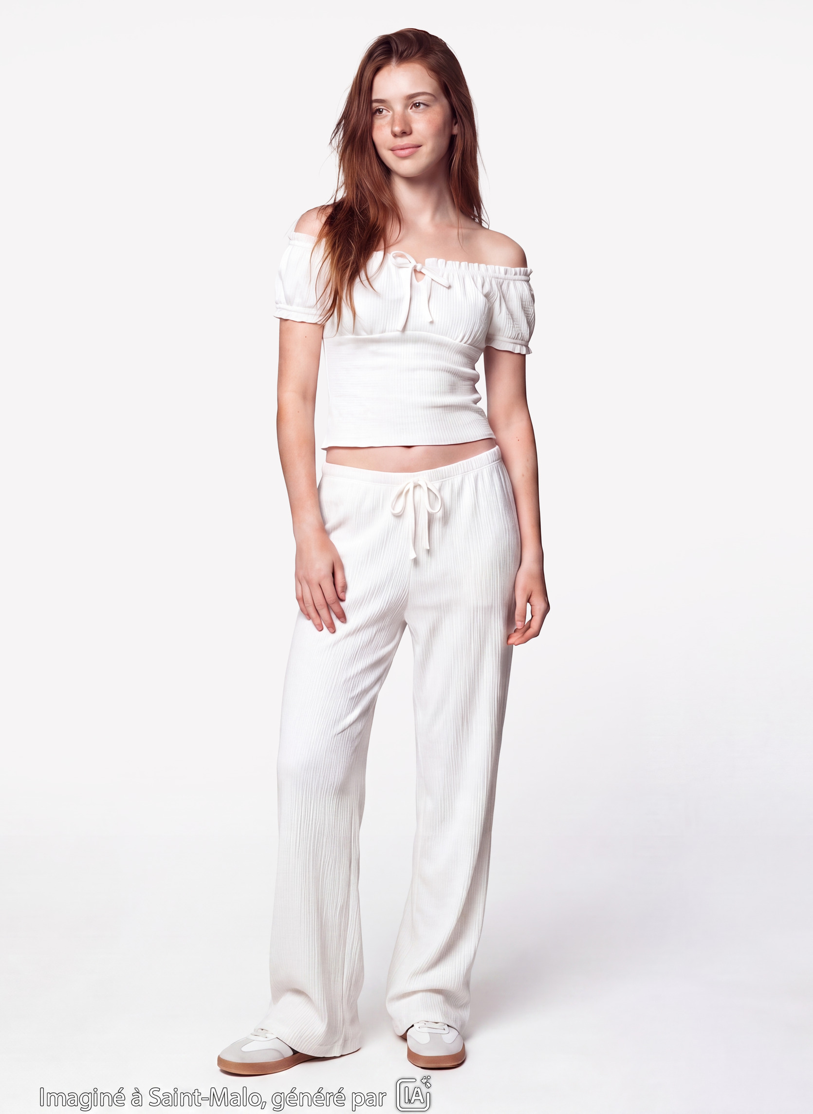 Pantalons JPANMAILDI fille beige Jennyfer Pantalons JPANMAILDI fille beige Ecru