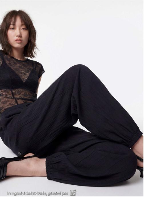 Jennyfer Pantalons JPANHAREM fille noir