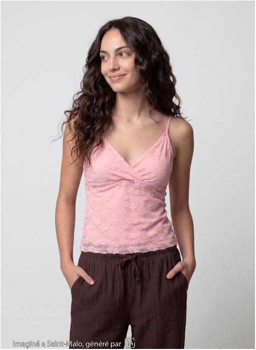 Jennyfer Débardeurs JDLACE fille rose