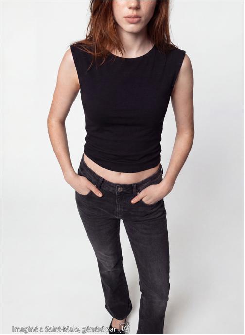 Jennyfer Débardeurs JDOPENBACK fille noir