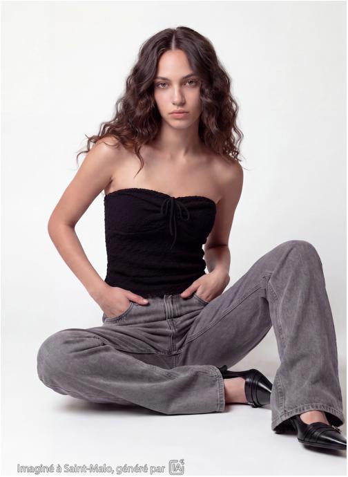 Jennyfer Débardeurs JBANDODENT fille noir