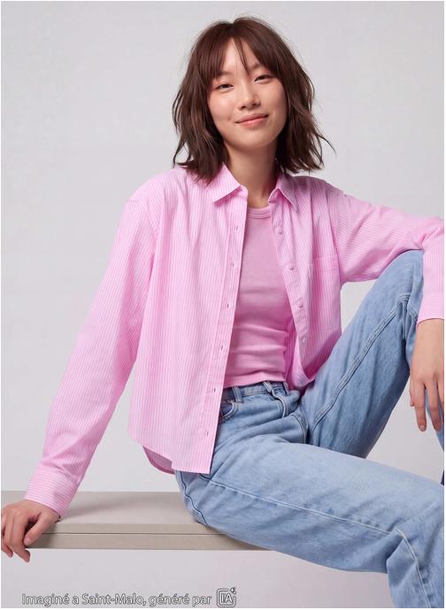 Jennyfer Chemises JCHEMLARGE fille rose