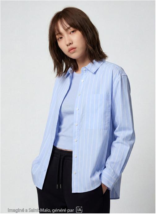 Jennyfer Chemises JCHEMLARGE fille bleu