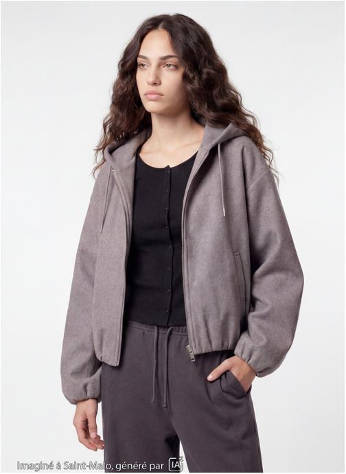 Jennyfer Blousons JVBOULCAP femme gris