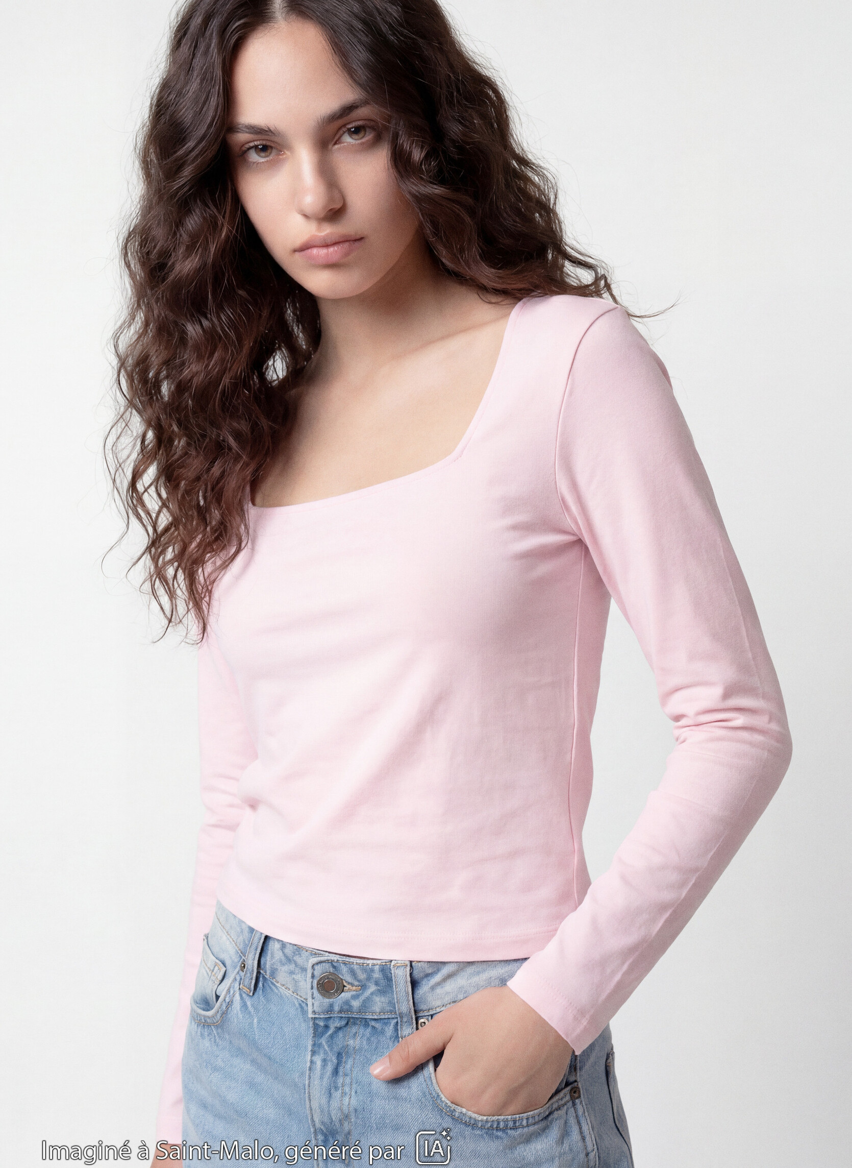 Tee-shirts JLSQUARE fille rose Jennyfer Tee-shirts JLSQUARE fille rose Rose clair