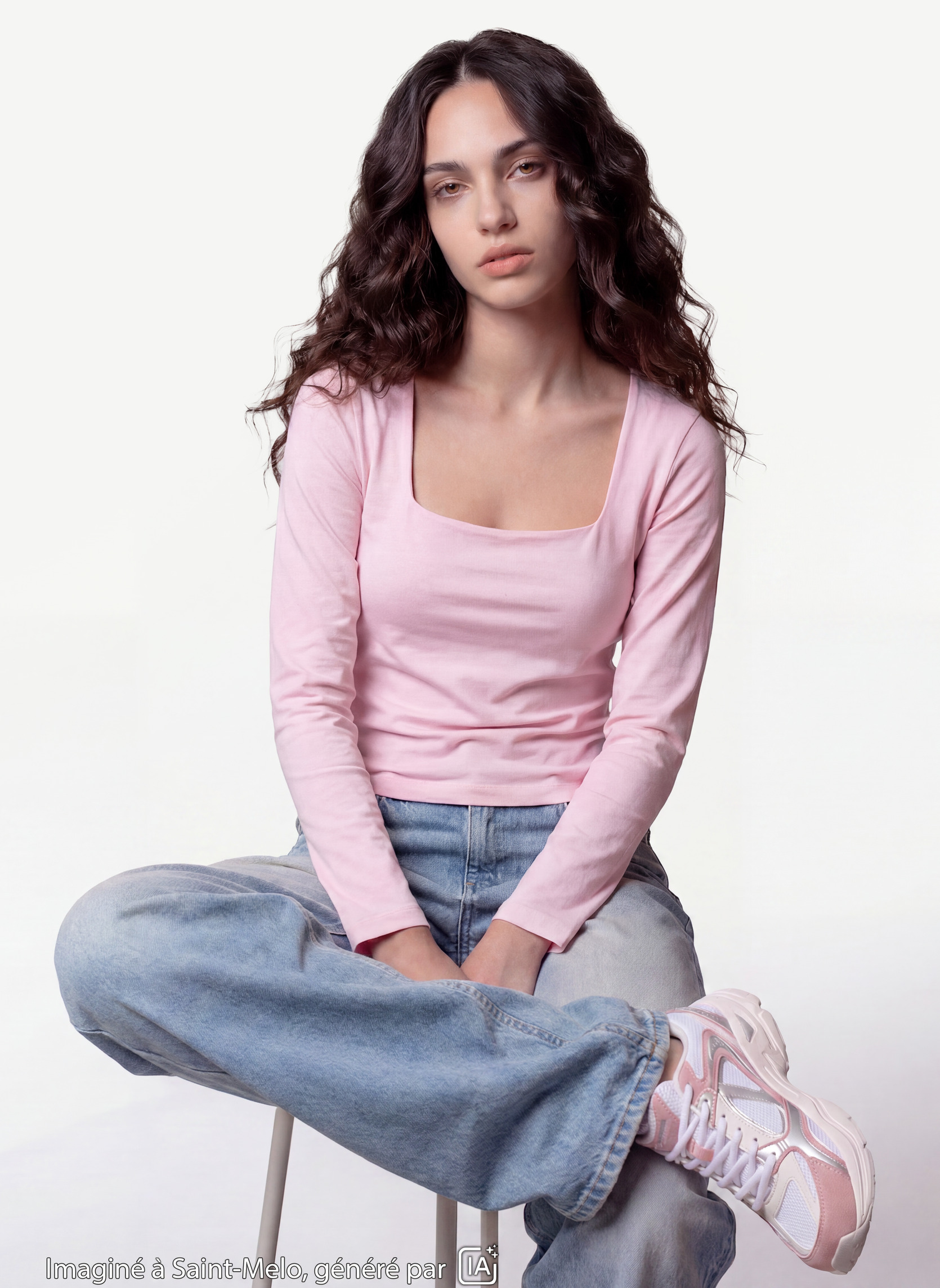 Tee-shirts JLSQUARE fille rose Jennyfer Tee-shirts JLSQUARE fille rose Rose clair