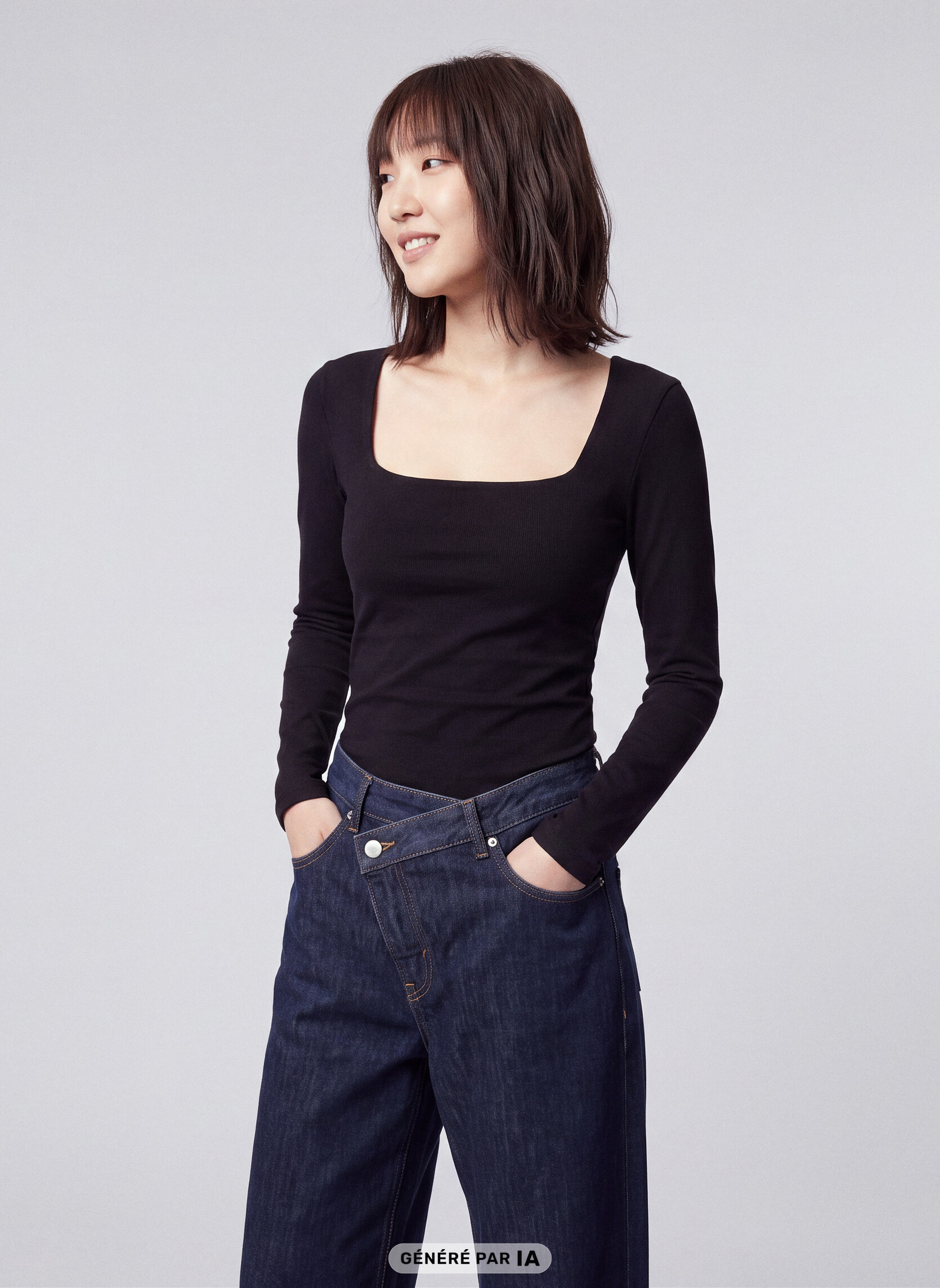 Tee-shirts JLSQUARE femme noir Jennyfer Tee-shirts JLSQUARE femme noir Noir