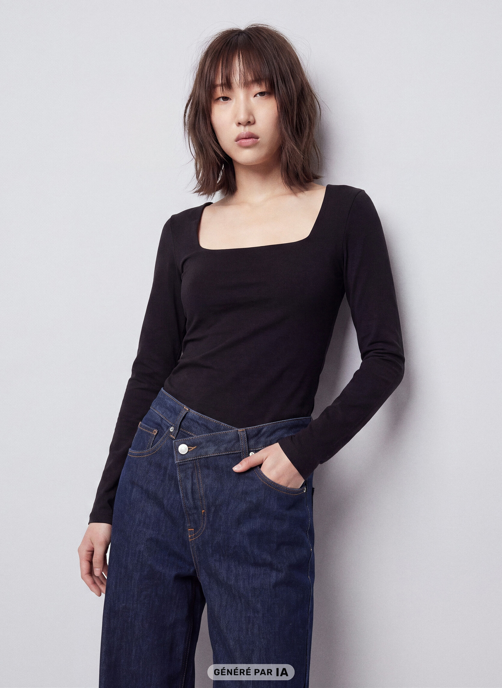 Tee-shirts JLSQUARE femme noir Jennyfer Tee-shirts JLSQUARE femme noir Noir