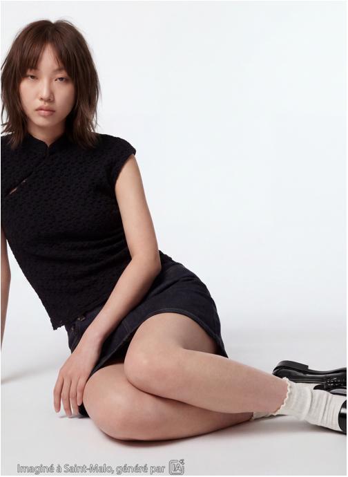 Jennyfer Tee-shirts JKASIAN fille noir