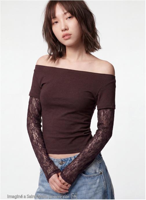 Jennyfer Tee-shirts JLBATMAN2E1 fille marron