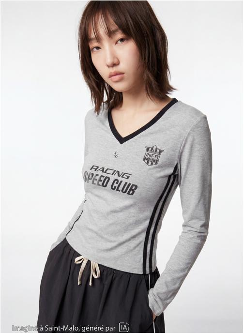 Jennyfer Tee-shirts JLMAILLO fille gris