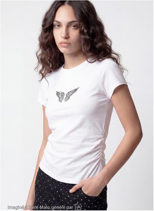 Jennyfer Tee-shirts JKWING fille blanc