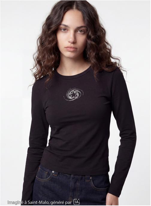 Jennyfer Tee-shirts JLSPORSTRASS femme noir