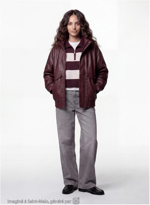 Jennyfer Vestes JARETROPU femme bordeaux