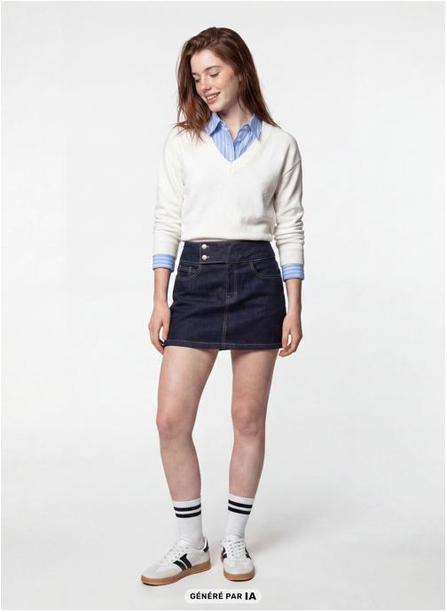 Jennyfer Jupes JJUCROIDEN fille bleu