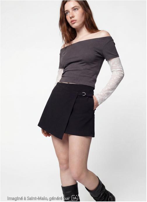 Jennyfer Jupes JUSKOCITY fille noir