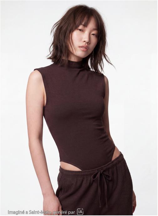 Jennyfer Tee-shirts et débardeurs JBODCOLMERYL fille marron