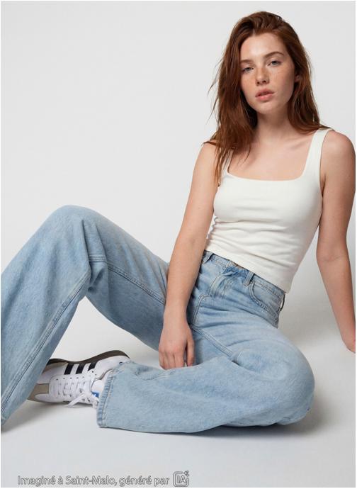 Jennyfer Jeans droits LENNY-MISTRA fille bleu