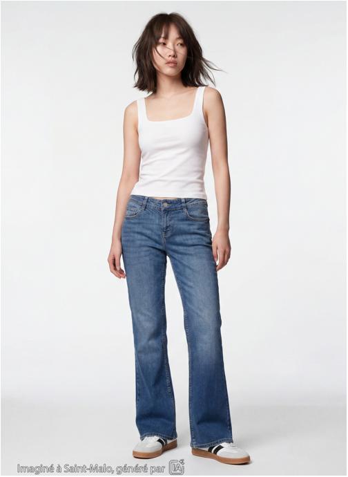 Jennyfer Jeans droits ZOE-STRASSTA fille bleu