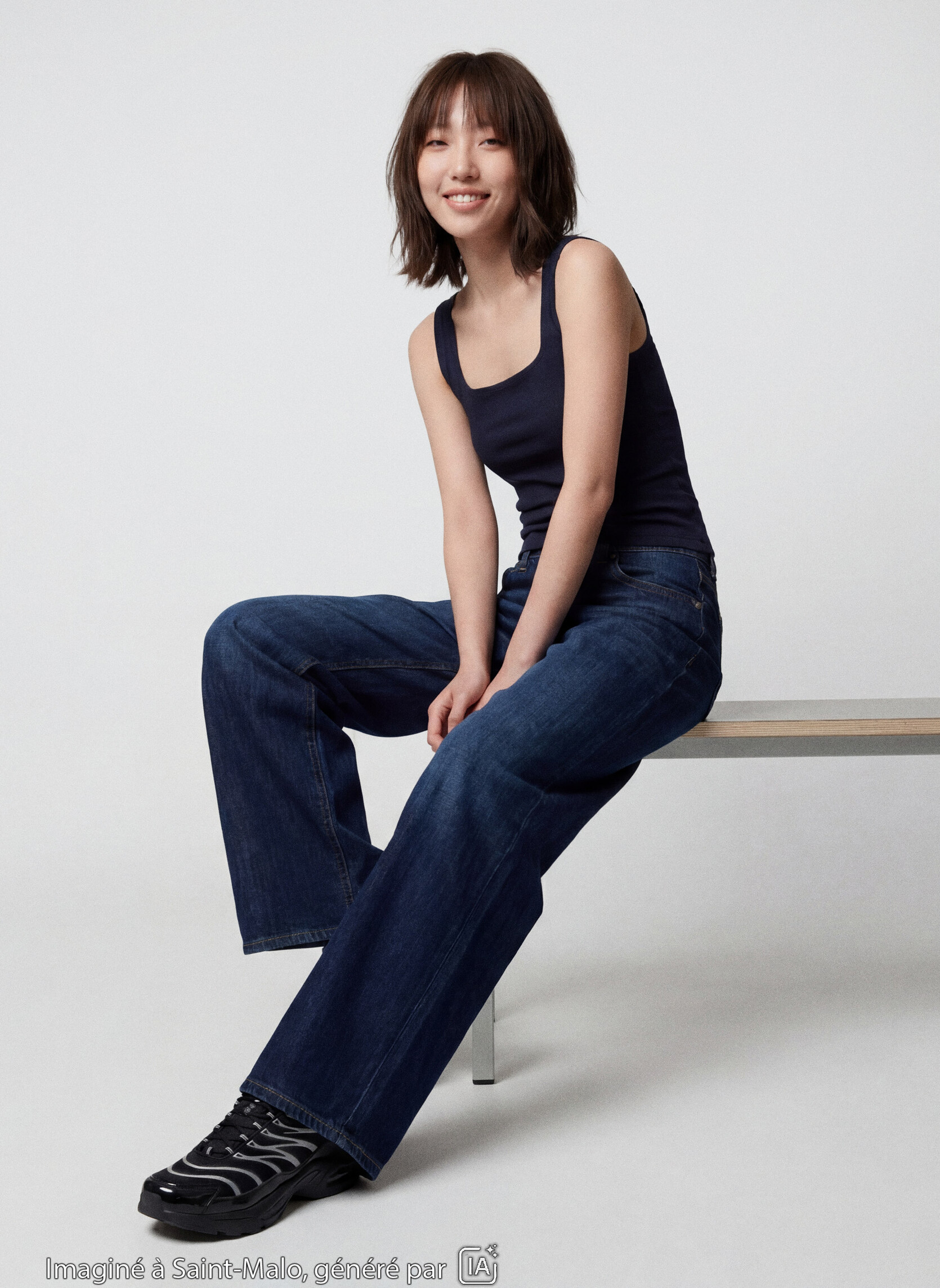 Jeans droits MAX-BAGLOW fille bleu Jennyfer Jeans droits MAX-BAGLOW fille bleu Bleu brut