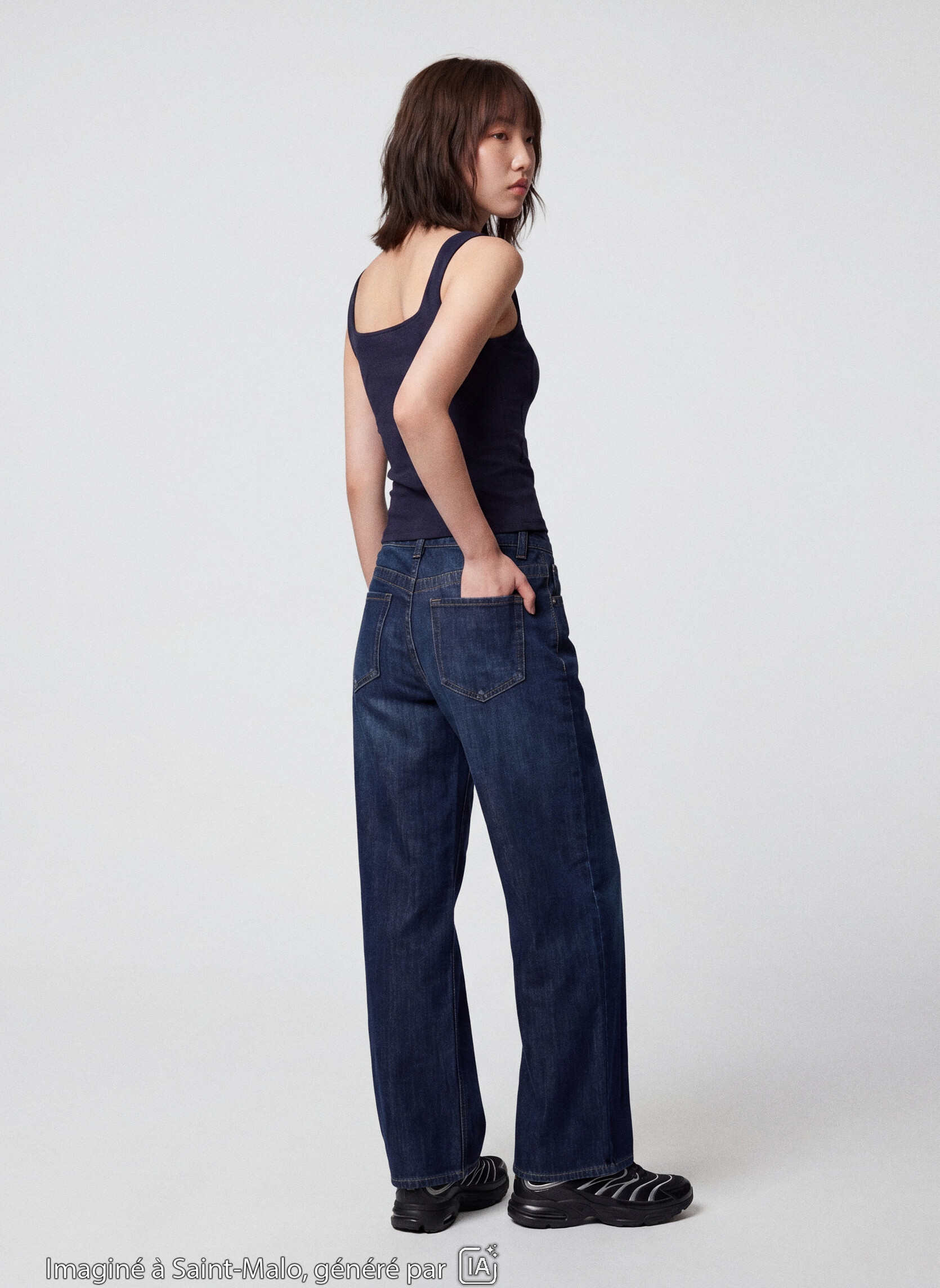 Jeans droits MAX-BAGLOW fille bleu Jennyfer Jeans droits MAX-BAGLOW fille bleu Bleu brut