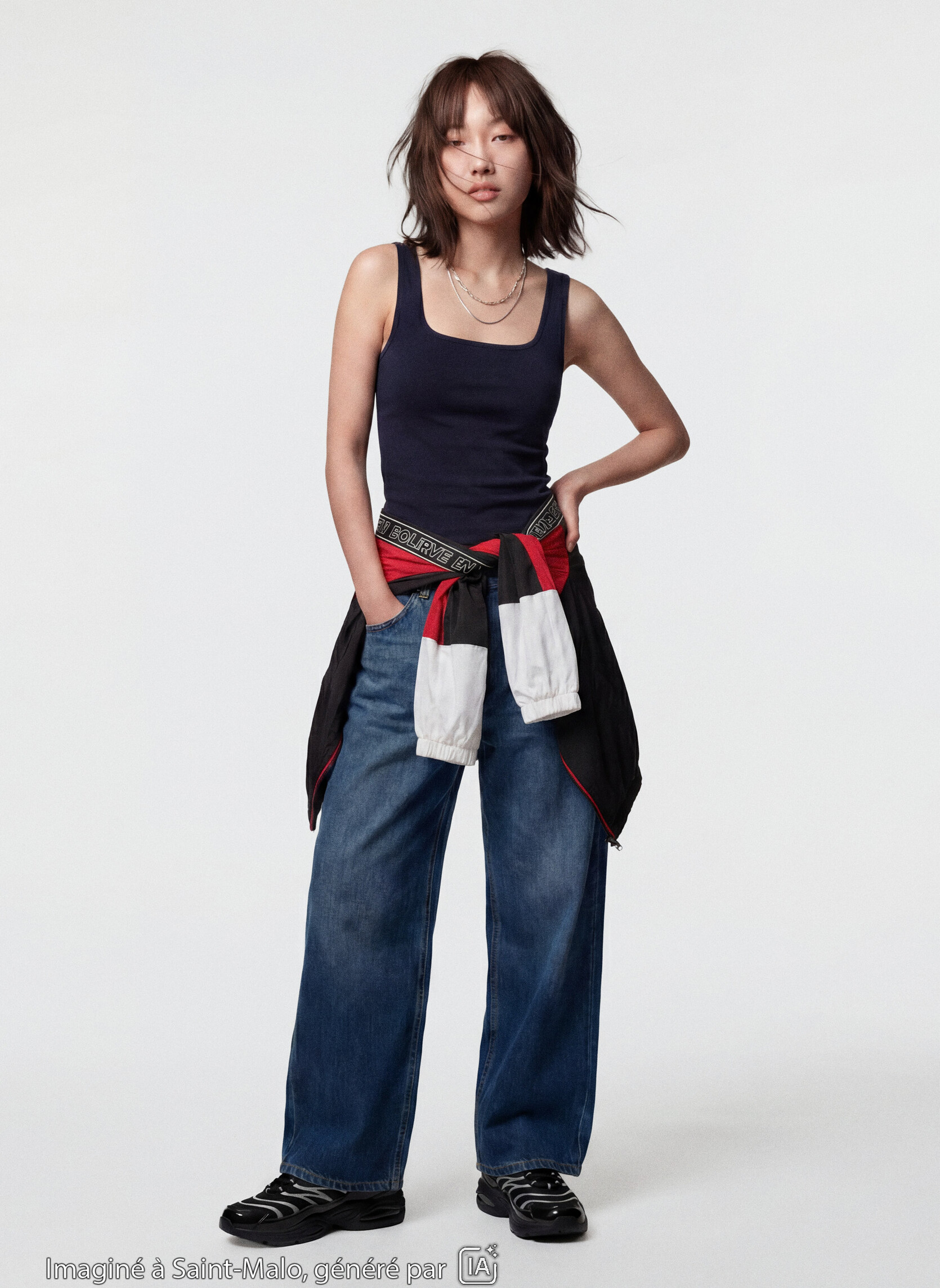 Jeans droits MAX-BAGLOW fille bleu Jennyfer Jeans droits MAX-BAGLOW fille bleu Bleu brut