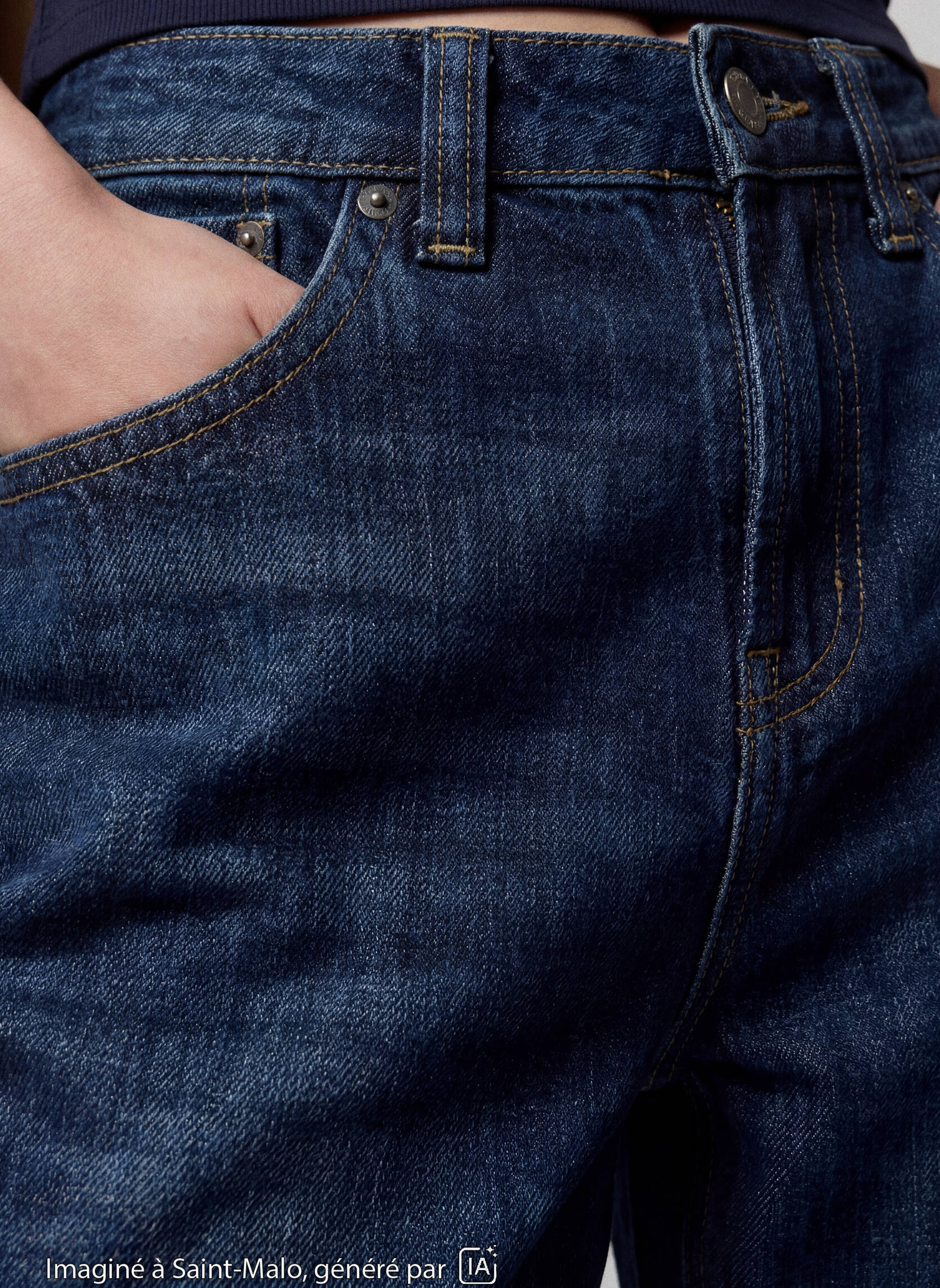 Jeans droits MAX-BAGLOW fille bleu Jennyfer Jeans droits MAX-BAGLOW fille bleu Bleu brut