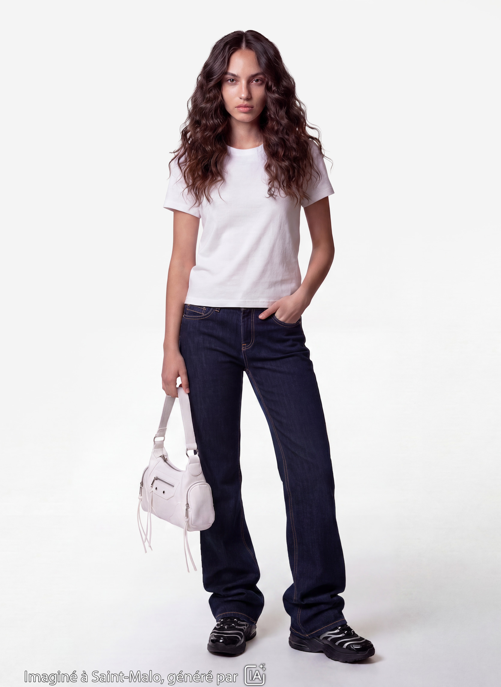 Jeans droits TOM-STLOW fille bleu Jennyfer Jeans droits TOM-STLOW fille bleu Bleu brut