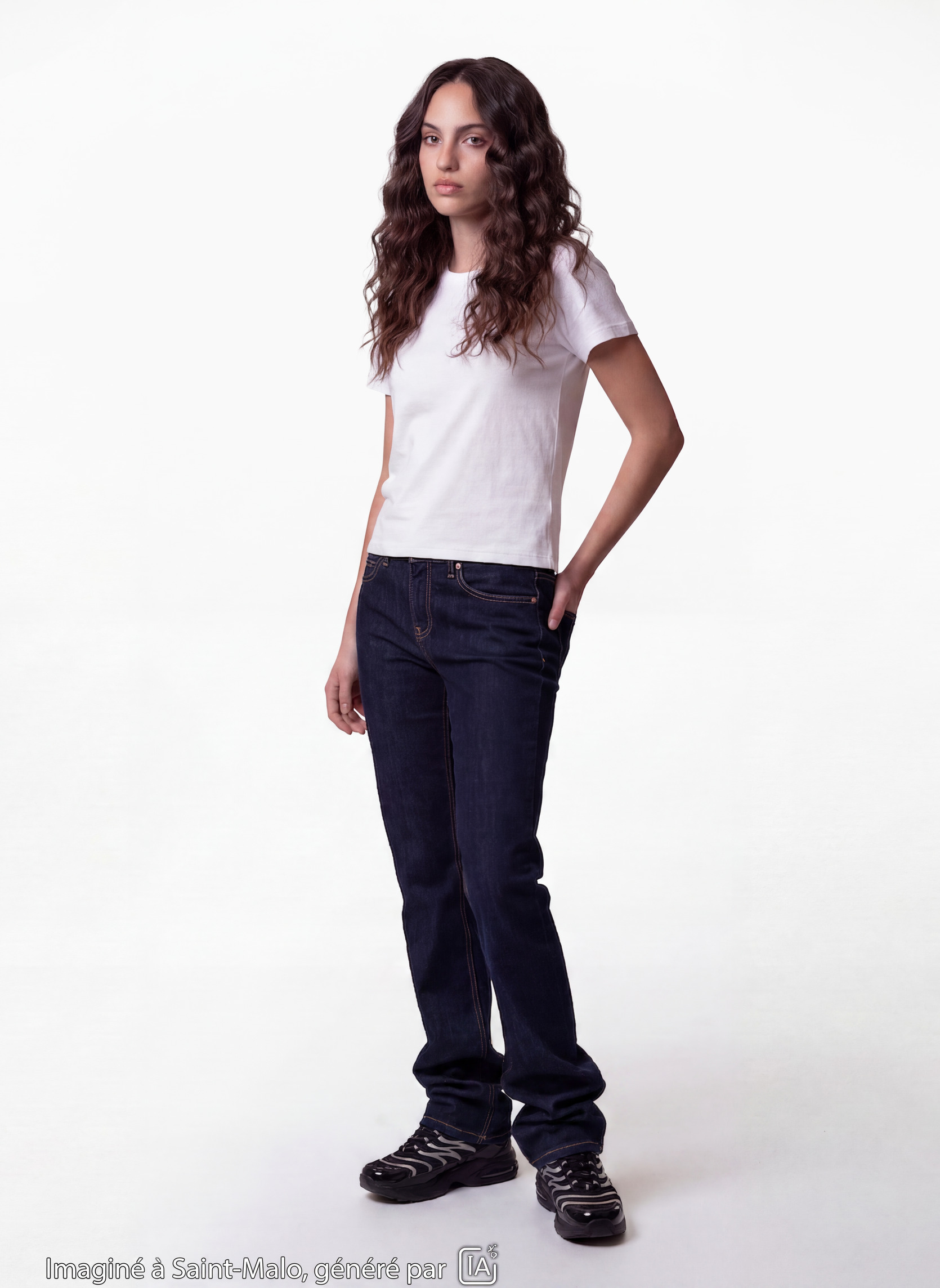 Jeans droits TOM-STLOW fille bleu Jennyfer Jeans droits TOM-STLOW fille bleu Bleu brut