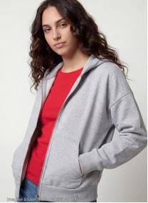Sweats à capuche JLSWEAZIP fille gris