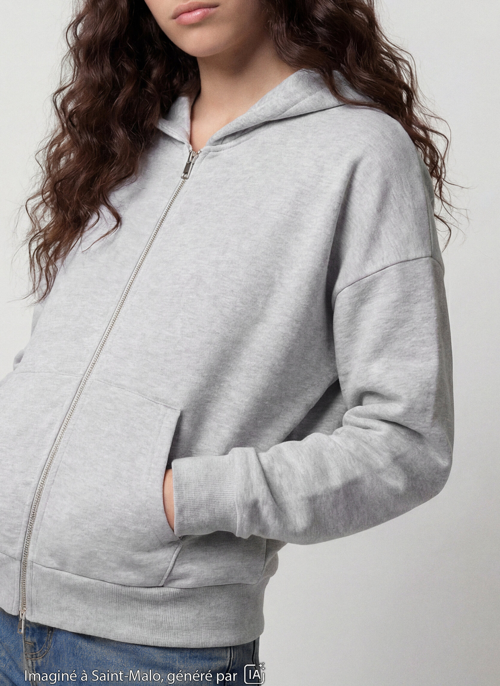 Sweats à capuche JLSWEAZIP fille gris Jennyfer Sweats à capuche JLSWEAZIP fille gris Gris clair